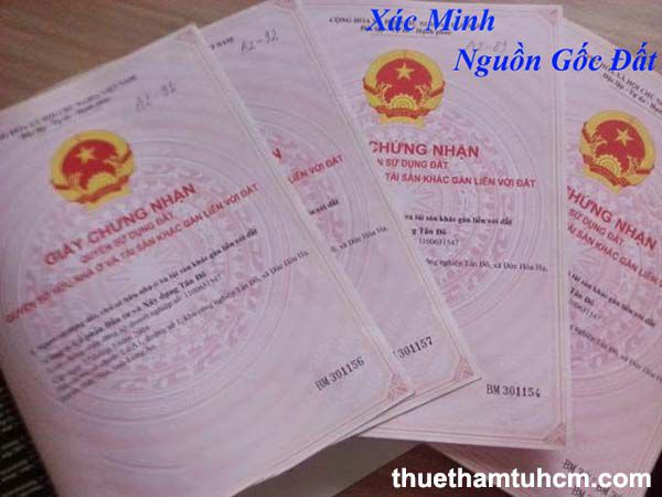 Thuê thám tử xác minh nguồn gốc nhà đất